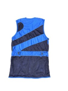 Mens contour vest blue back